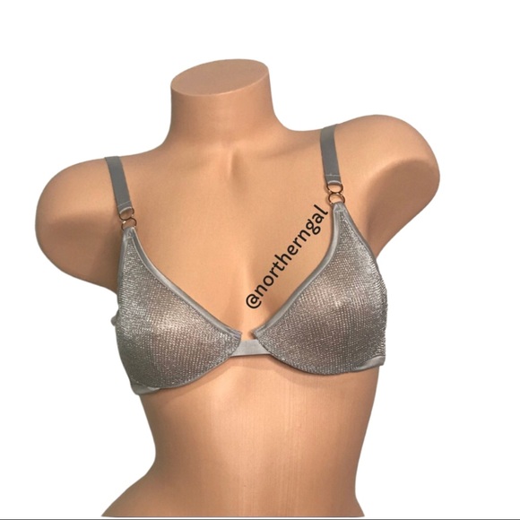 Damaged - Victoria’s Secret Luxe Unlined Chainmail Demi Bra - Picture 1 of 11